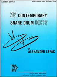 26 CONTEMPORARY SNARE DRUM DUETS cover